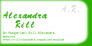 alexandra rill business card